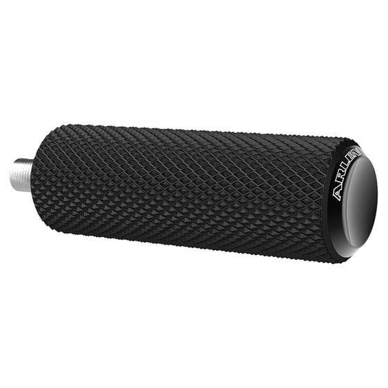 Fusion brake/shift peg, Knurled. Black