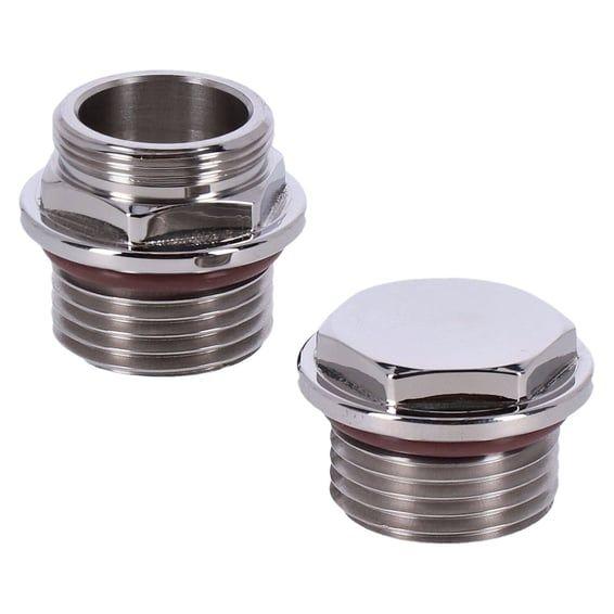 gas tank EFI to carb adapter & plug kit. Polished