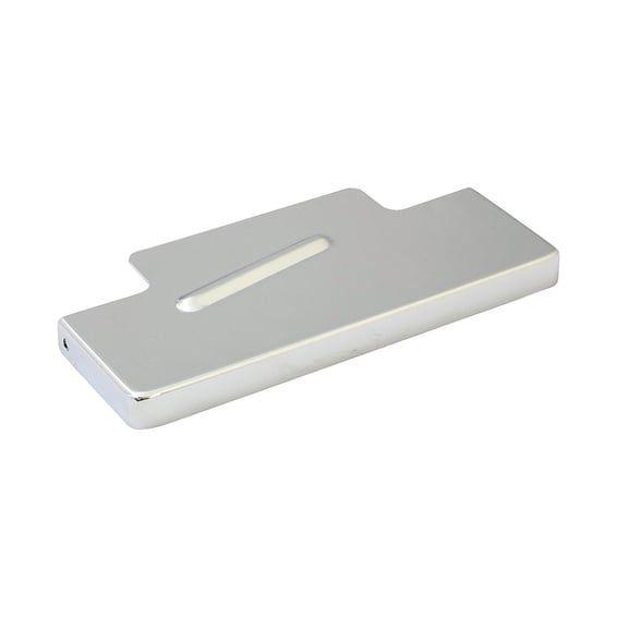 Battery top cover. Chrome