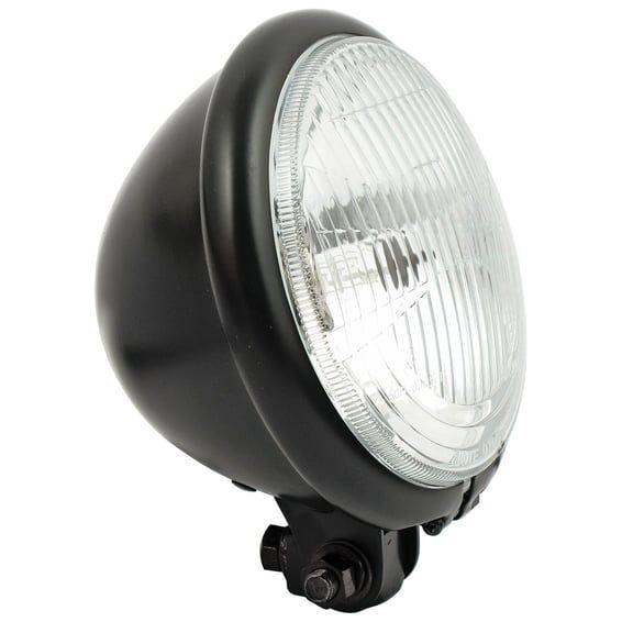 Bates style 5-3/4" headlamp. bottom mount. Black