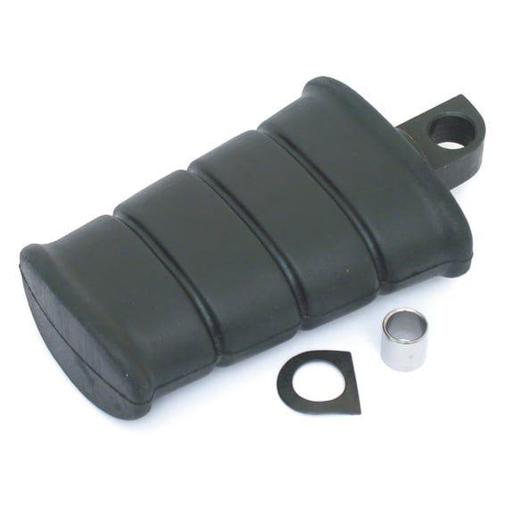 Early style flat kick pedal. Black swivel