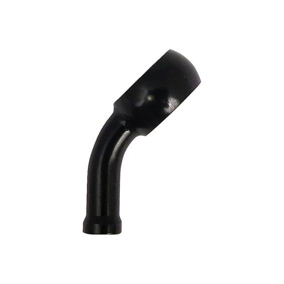 Varioflex Banjo fitting black 3/8"-10mm, 45 degree down