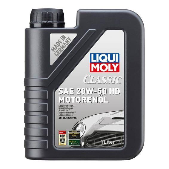 HD classic SAE 20W-50 motor oil. 1 liter