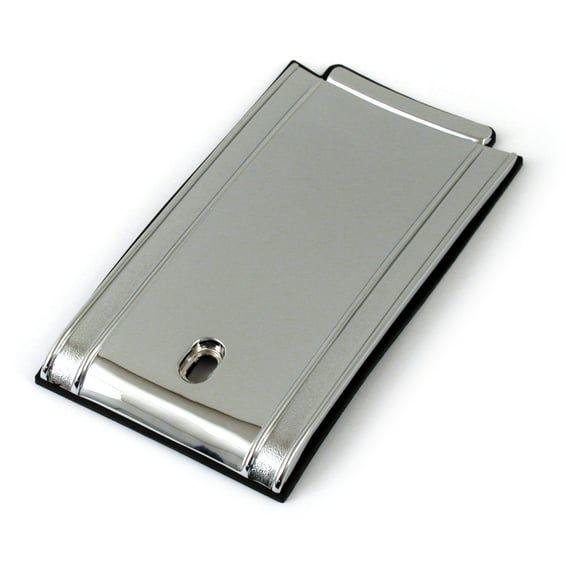 Evo Softail die-cast dash panel. Chrome