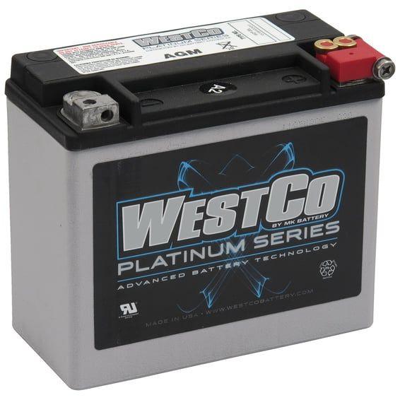 Westco, sealed AGM battery. 12V, 18Ah, 310CCA