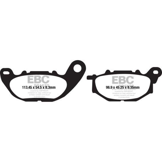 Organic brake pads