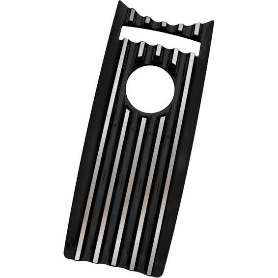 dash panel insert. Finned Black