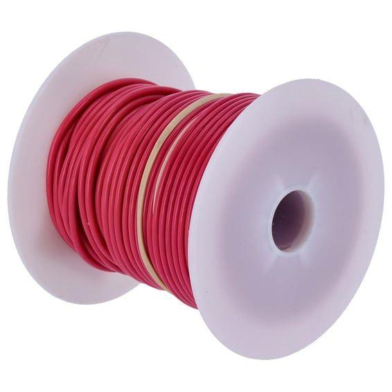 Wire on spool, 14 gauge. 100 ft. Pink