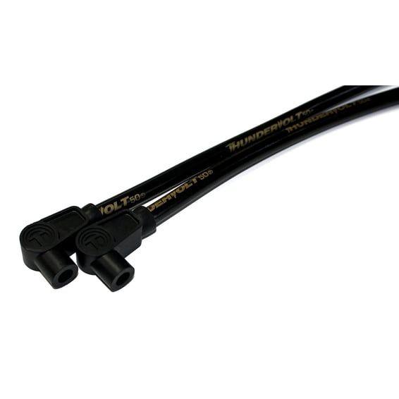 10.4mm mm ThunderVolt-50 spark plug wire set. Black