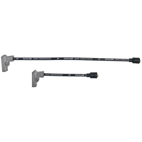 9mm Fire Power spark plug wire set. Black/silver