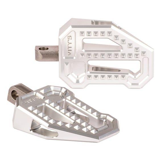 BMX rider foot pegs. Silver