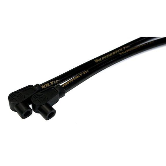 10.4mm mm ThunderVolt-50 spark plug wire set. Black