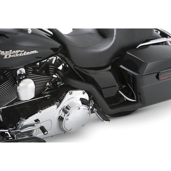 Dresser duals crossover head pipes. black