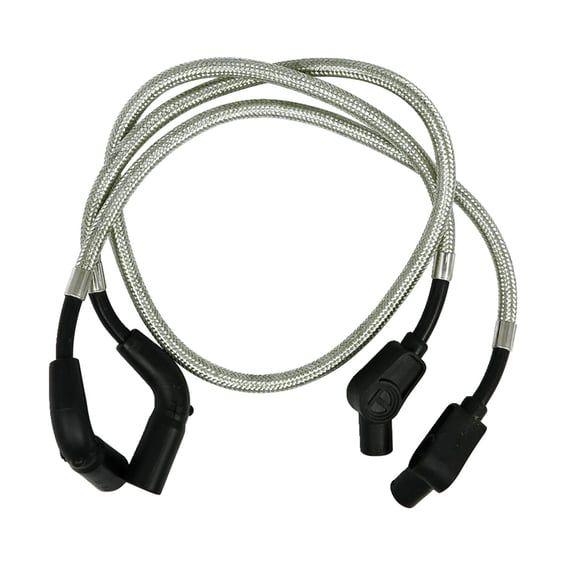 8mm Pro braided stainless spark plug wire set