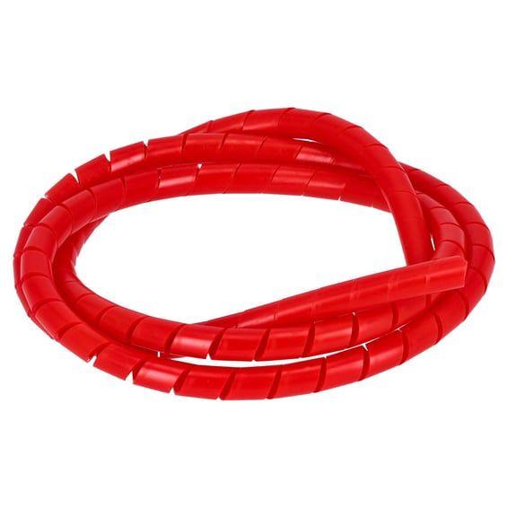 Spiral wrap, wiring loom. 1/2" dia. Red