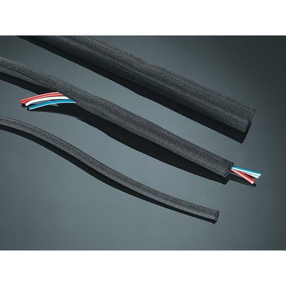 Roundit wire loom, black. 1/2" diameter