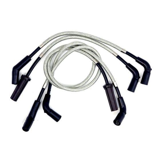 8mm Pro braided stainless spark plug wire set