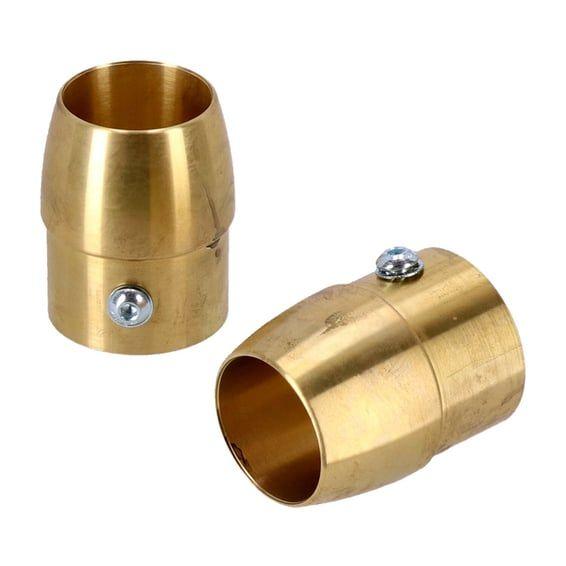 Brass exhaust tip set. 2" Tapered
