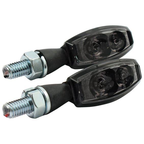 Blaze LED turn signals ece. Black with smoke lens