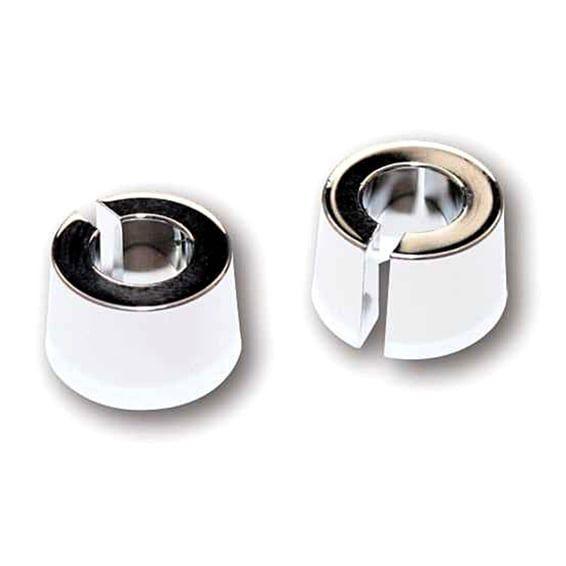 Conical turn signal spacers. Chrome