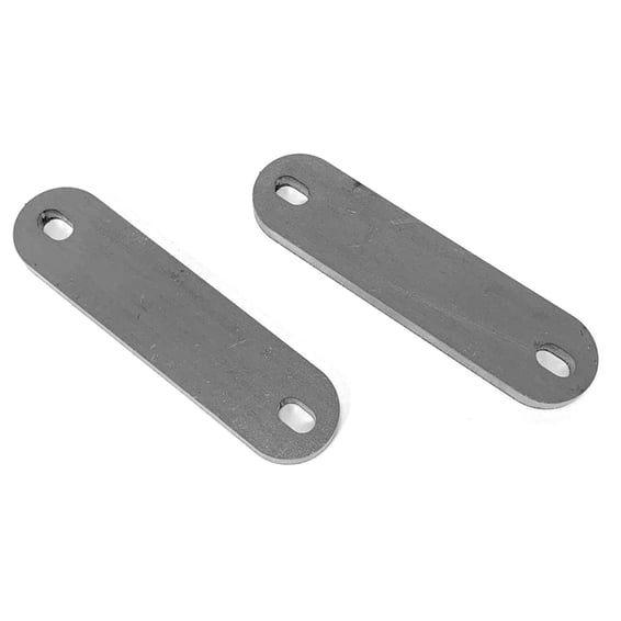 flat steel tabs 3x25x100mm. 6.5mm holes