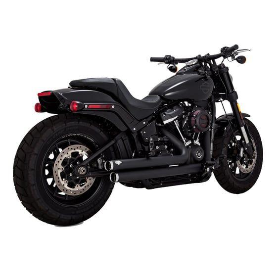 2-1/2" bigshots staggered PCX exhaust. black