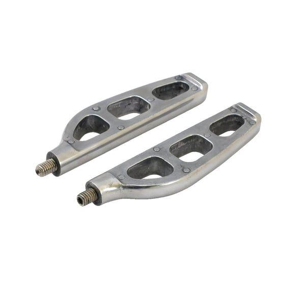 3 hole billet aluminum foot pegs. Polished