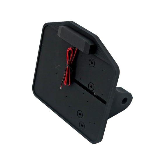 Dyna shock mount license plate bracket kit FR. Black