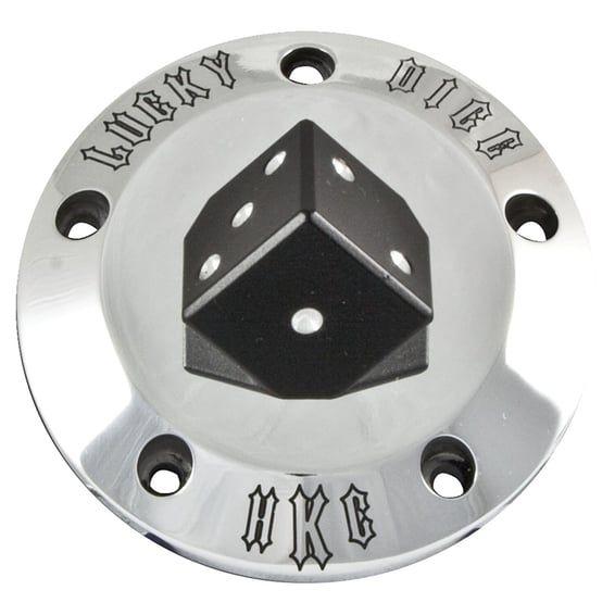 HKC point cover 5-hole. Lucky Dice, polished