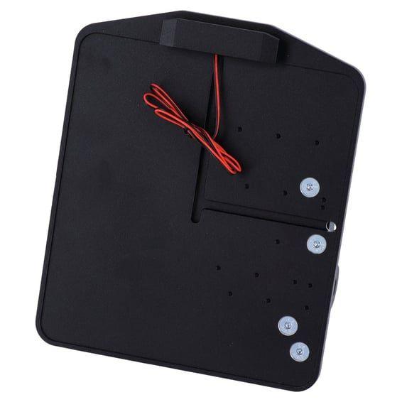 side mount license plate bracket. Black powder coated