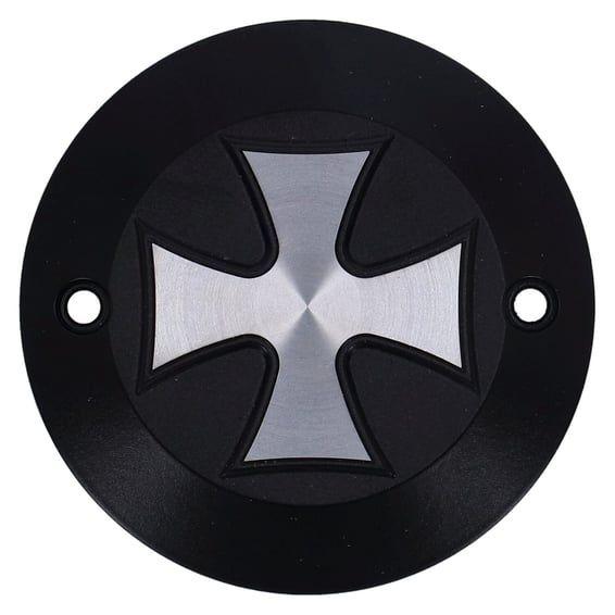 HKC point cover 2-hole. Maltese Cross, black
