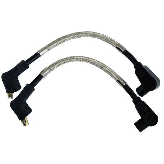 8mm Pro braided stainless spark plug wire set