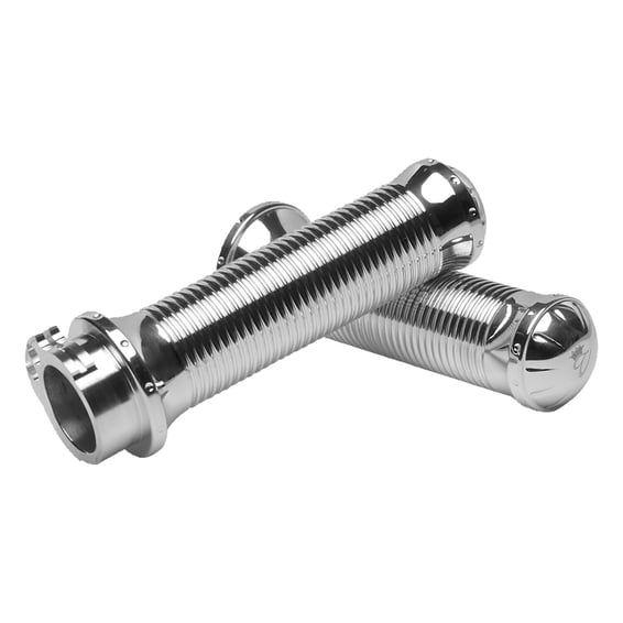 Misano handlebar grip set. Chrome