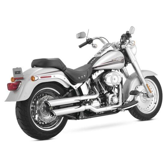 3" twin slash slip-on mufflers. chrome