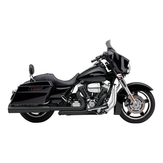 4-1/2" Tri-Flo slip-on mufflers. Black