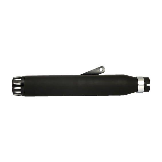 Rage universal muffler 17" long black with black end cap