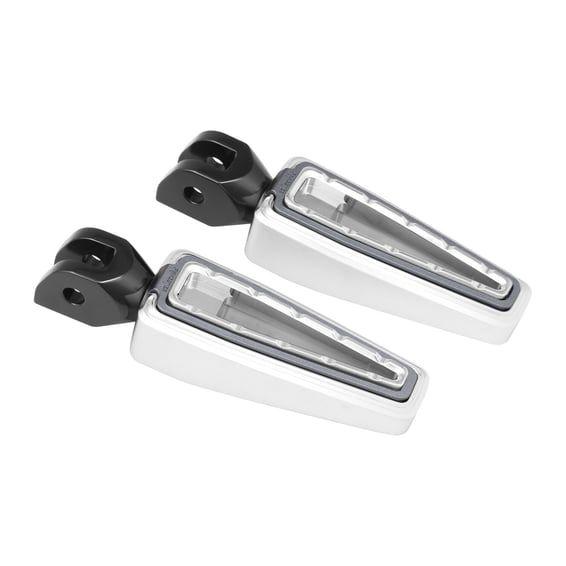 rider foot pegs. Chrome smoky