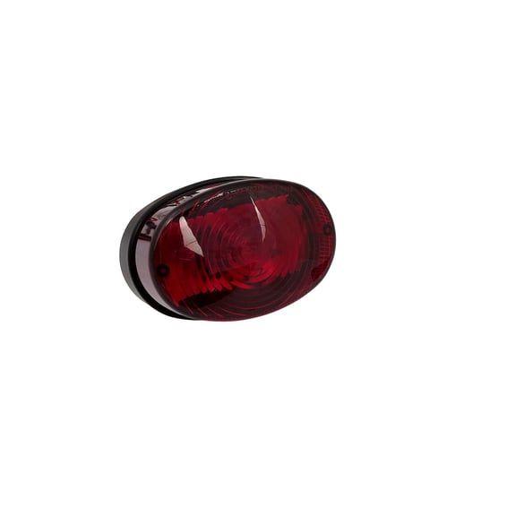NY oval, taillight. Black. Red lens