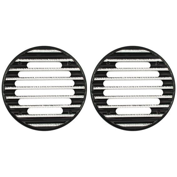 finned speaker covers. Large. Black DCE