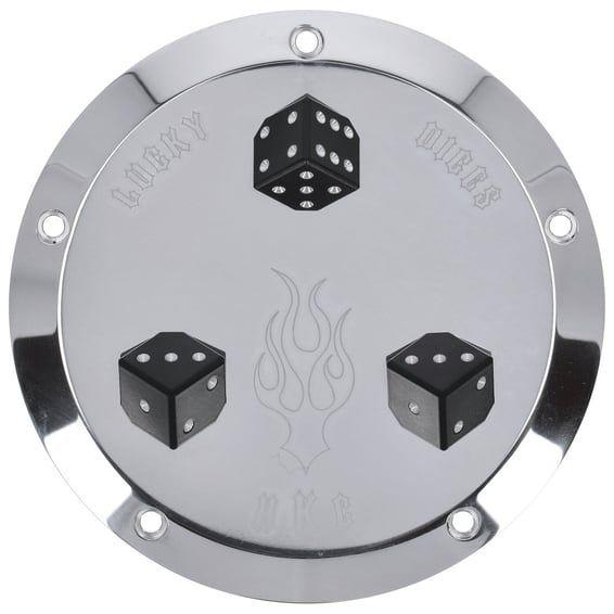 derby cover Lucky Dice. polished