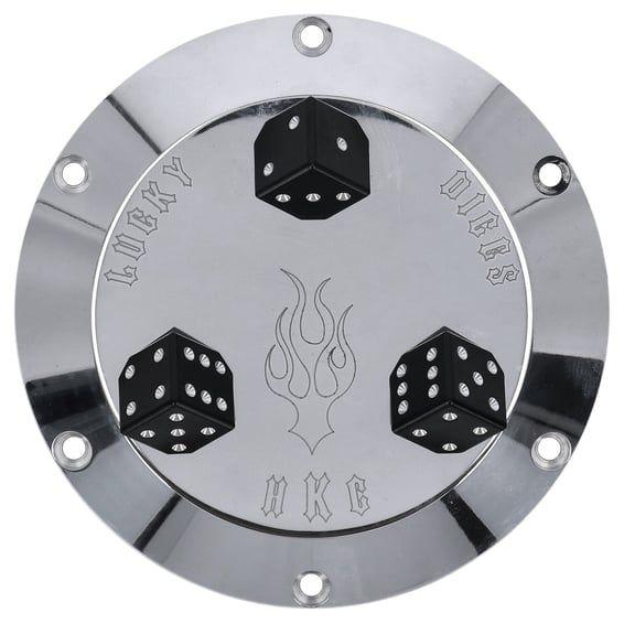 derby cover Lucky Dice. polished
