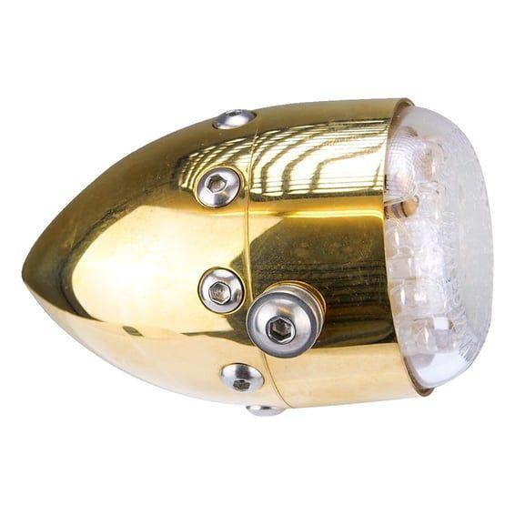 HKC, Retro LED taillight. Polished brass