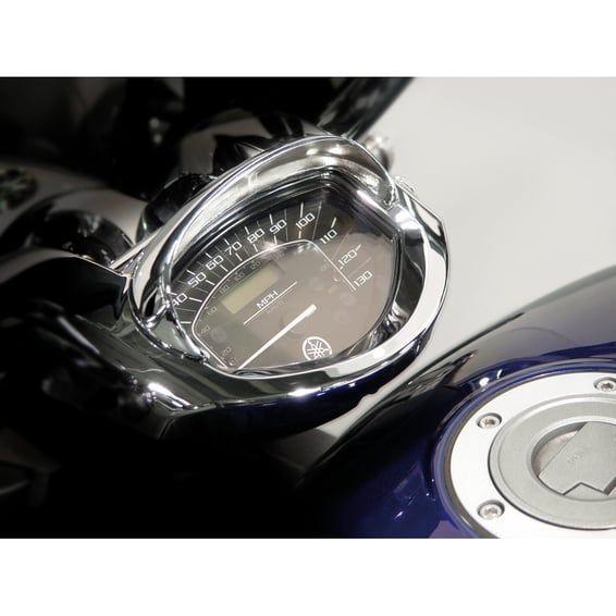 NC cast speedometer visor chrome