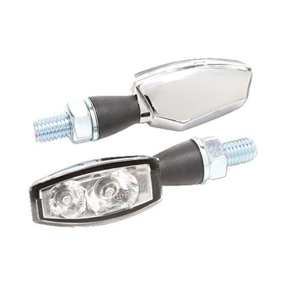 Blaze LED taillight/ turn signal combo. Chrome. Clear lens