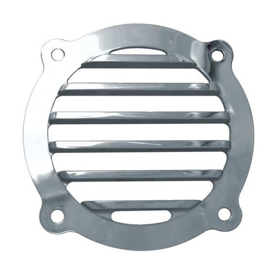 finned speaker covers. Small. Chrome