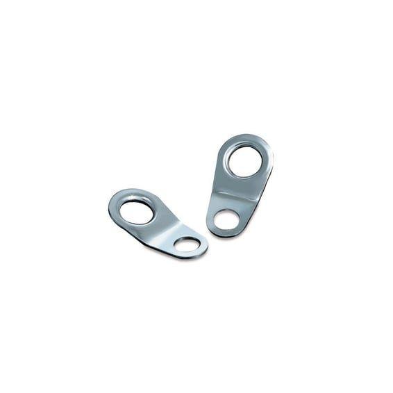 Tie-down bracket / cable guide. Chrome