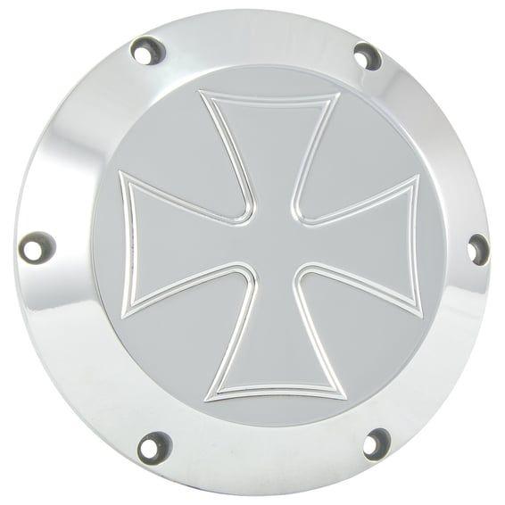 derby cover Maltese Cross. Polished