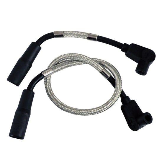 8mm Pro braided stainless spark plug wire set