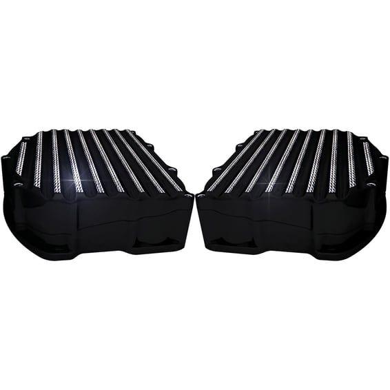 Twin Cam upper & lower rocker covers. Finned