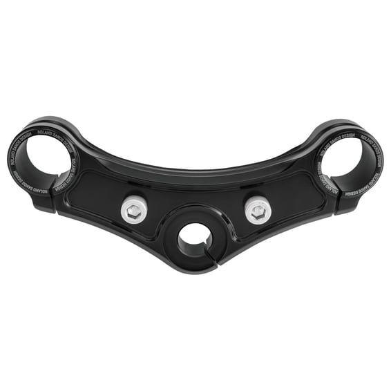 Roland Sands, XL top triple tree clamp. Black